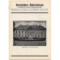 Deutsches Adelsblatt. 6. Jahrgang (1967). Nr 1 (15 I 1967) [Schloß Zützen,...