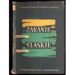 Zaranie Śląskie. Kwartalnik. R.26 (1963). Z.3 (VII-IX 1963)