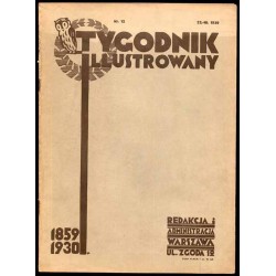 Tygodnik llustrowany. R.71 (1930). Nr 12 (3667) (22 marca 1930) / Jan...