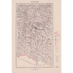 Mapa powiatu Krosno. 1:100.000