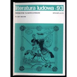 Literatura Ludowa. Dwumiesięcznik naukowo-literacki. R.37 (1993). Nr 1-6