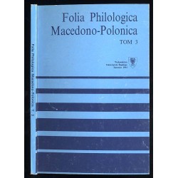 Folia Philologica Macedono-Polonica. T.3