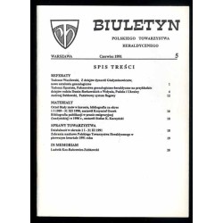Biuletyn Polskiego Towarzystwa Heraldycznego. 1991. Nr 5 (Czerwiec 1991)