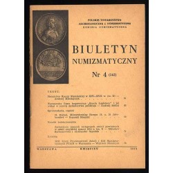 Biuletyn Numizmatyczny. 1979. Nr 4 (142) (IV 1979)