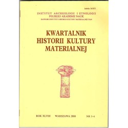 Kwartalnik Historii Kultury Materialnej. R.48 (2000). Nr 3-4