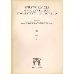 Sprawozdania Wrocławskiego Towarzystwa Naukowego. [Seria] A. Nr 32 (1977)