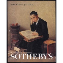 Important Judaica. Sotheby's Tel Aviv, Wednesday, 25 October 2000