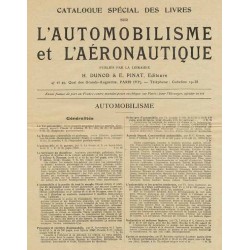 Catalogue Spécial des Livres sur L'Automobilisme et L'Aéronautique