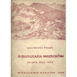 Bibliografia "Wierchów" 1923-1972