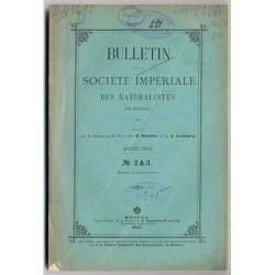 Bulletin de la Société Impériale des Naturalistes de Moscou. 1899. Nr 2-3