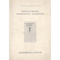 Antiquariatskatalog. Auktion 220: Wertvolle Bücher des 15.-20. Jahrhunderts...