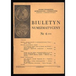 Biuletyn Numizmatyczny. 1978. Nr 6 (134) (VI 1978)