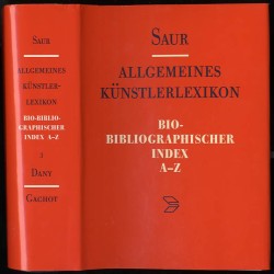 Saur Allgemeines Künstlerlexikon. Bio-bibliographischer Index A-Z. The artists of the world. Bio-bibliographical index A-Z. Ency