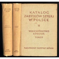 Katalog zabytków sztuki w Polsce. T.2: Województwo łódzkie. 2vol