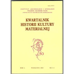 Kwartalnik Historii Kultury Materialnej. R.50 (2002). Nr 3-4