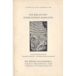 Antiquariatskatalog. Auktion 161: Die Bibliothek eines Wiener Sammlers....