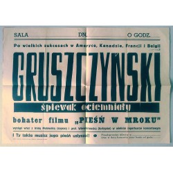 Koncert śpiewaka Ryszarda Gruszczyńskiego / Wejherowo ca 1948