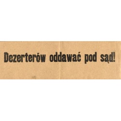 Apel z wojny polsko-bolszewickiej 1920