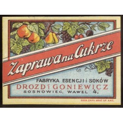Fabryka Esencji i Soków Drozd i Goniewicz Sosnowiec, Wawel 4 / Sosnowiec do 1939