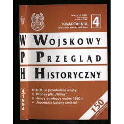 Wojskowy Przegląd Historyczny. R. 39 (1994). Nr 4 (150) (Październik -...