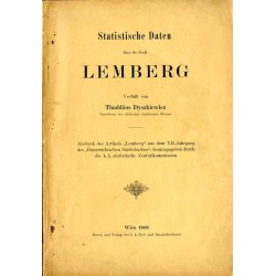 Statistische Daten über die Stadt Lemberg / Dane statystyczne o mieście Lwowie