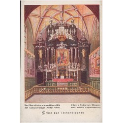 Gruss aus Tschenstochau. Der Altar mit dem wundertätigen Bild der...