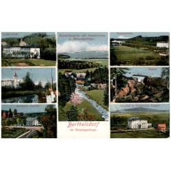Berthelsdorf im Riesengebirge. Sanatorium. Kemnitzpartie mit Sanatorium u....