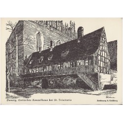 Danzig, Gotisches Kanzelhaus bei St. Trinitatis. Zeichnung A. Goldberg