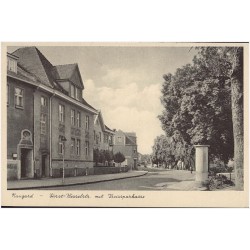 Naugard - Horst-Wesselstr. mit Kreissparkasse