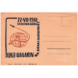 Jurij Gagarin na Ziemi Lubuskiej 22.VII.1961 Zielona Góra