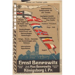 Ernst Benrowitz, Inh. Max Benrowitz, Königsberg i. Pr. [...]