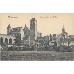 Marienwerder. Schloss, Dom und Rathaus