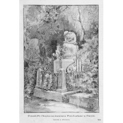 "Pomnik Fr. Chopina na cmentarzu Père-Lachaise w Paryżu. RYSUNEK B....