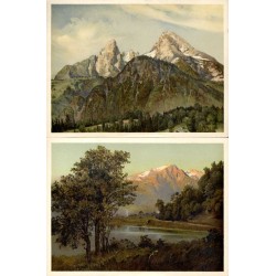 1-40 Pejzaż z Alp Bawarskich / Bayerische Alpen