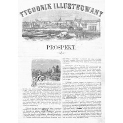 Panorama Warszawy / "Tygodnik Ilustrowany. Prospekt" 1859 / Pierwszy, dotąd nie znany, prospekt Tygodnika Ilustrowanego