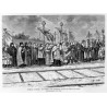 1) "Kaisertage in Galizien. Gruppe aus dem Fakelzug. Originalzeichnung von Fr. Kollarz." 2) "Bauern-Banderieen." 3) "Polnische