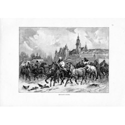 "Pferdemarkt in Krakau."