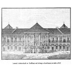 "Zamek Sobieskich w Żółkwi, od strony dziedzińca, w roku 1847."