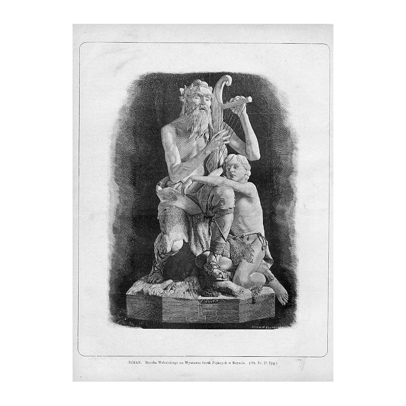 "BOJAN. Rzeźba Welońskiego na Wystawie Sztuk Pięknych w Rzymie. [...] 1192"
