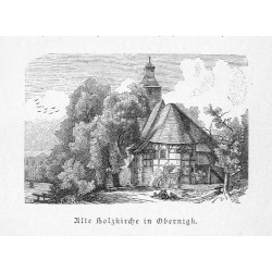 ''Alte Holzkirche in Obernigk.''