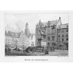 "Markt mit Elisabethturm."