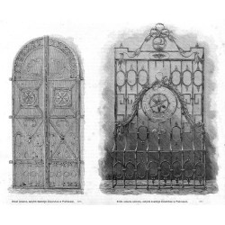 [1] "Drzwi żelazne, zabytek dawnego ślusarstwa w Piotrkowie. 536" [2] "Krata...