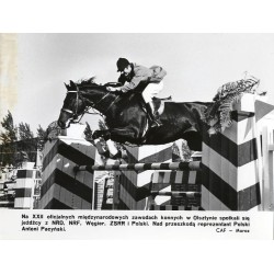 "Na XXII oficjalnych międzynarodowych zawodach konnych w Olsztynie [...]. Nad...
