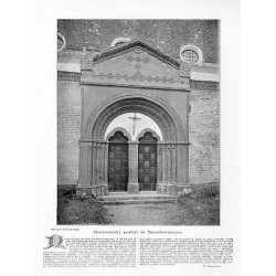 "Romański portal w Sandomierzu."