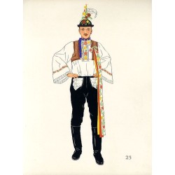 "25) Costume de Kyjova. TCHÉCO-SLOVAQUIE"