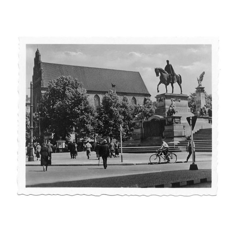 "Breslau. Schweidnitzerstraße mit Kaiser-Wilhelm-Denkmal"