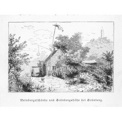 "Weinbergsschänke und Grünbergshöhe bei Grünberg."
