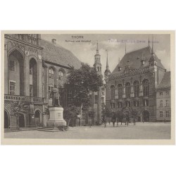 Thorn. Rathaus und Artushof. Toruń, Ratusz i Dwór Artusa