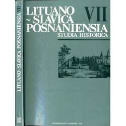 Lituano-Slavica Posnaniensia. Studia Historica. T. 7 (1995)