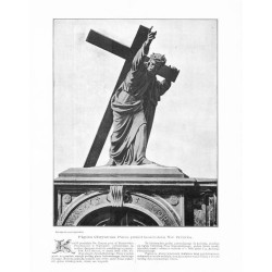 "Figura Chrystusa Pana przed kościołem Św. Krzyża."